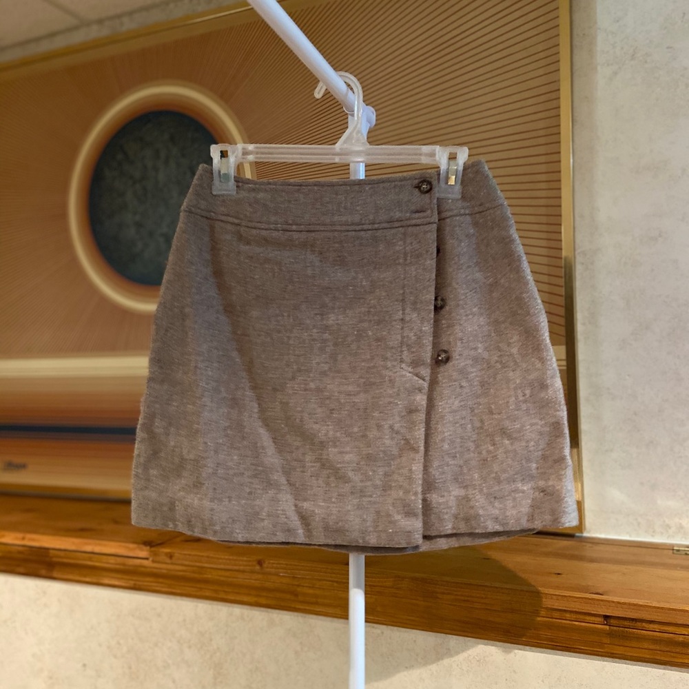 Wool Tan Skirt